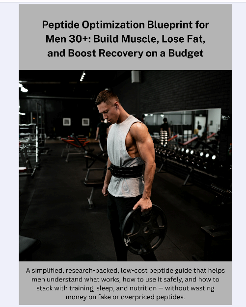 Peptide Optimization Blueprint for Men 30+